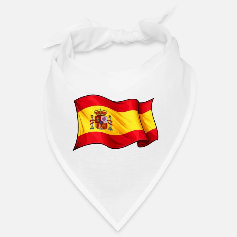 Spanish Flag Wave Design Bandana