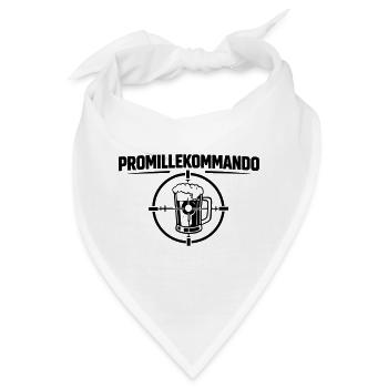 Promille Kommando  - Bandana - Weiß - Vorne