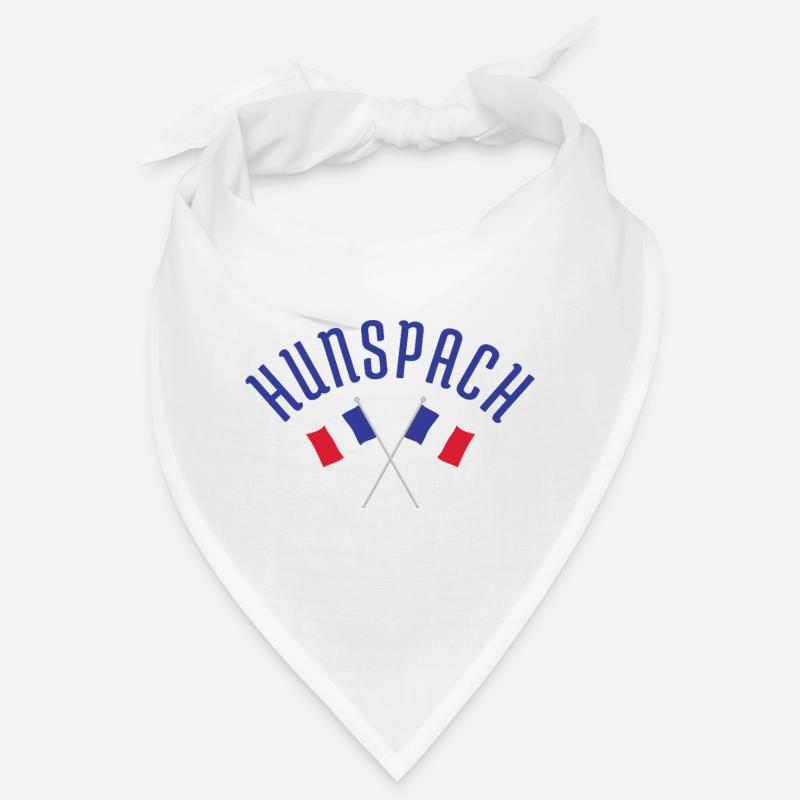 Emblème des drapeaux français croisés de Hunspach Bandana