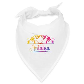 Antalya Strandsonne  - Bandana - Weiß - Vorne