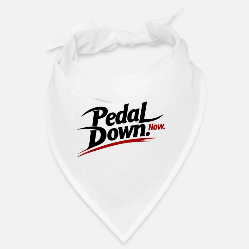 Roter Pinselstrich Now - Bandana - Weiß
