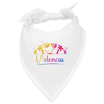 Valencia Strandfarben - Bandana - Weiß - Vorne