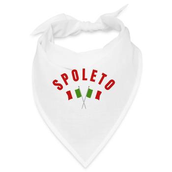 Spoleto Italienische Flaggen - Bandana - Weiß - Vorne
