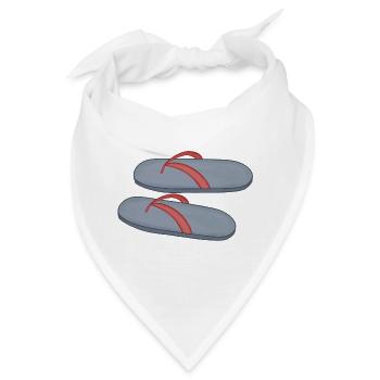 Strand Flipflop Design - Bandana - Weiß - Vorne