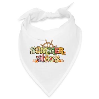 Sommerliche Vibes - Bandana - Weiß - Vorne
