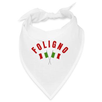 Foligno-Wappen der italienischen Flagge - Bandana - Weiß - Vorne