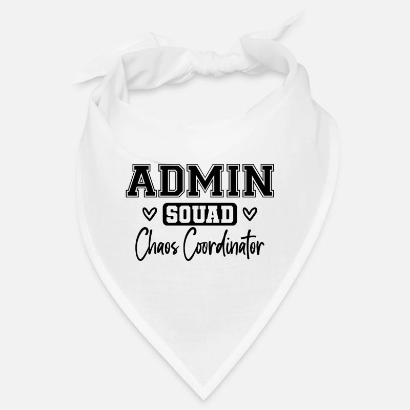 Admin Squad: Colored Retro Office Team Gift Bandana