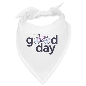 Gute Day Fahrrad Typografie Logo - Bandana - Weiß - Vorne
