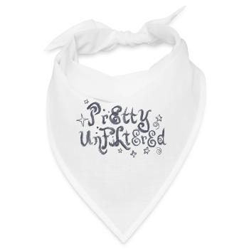 Ziemlich ungefiltert - Bandana - Weiß - Vorne