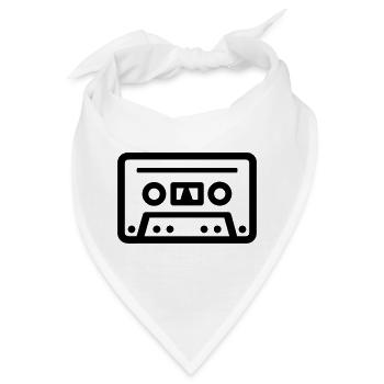 Kassette - Bandana - Weiß - Vorne