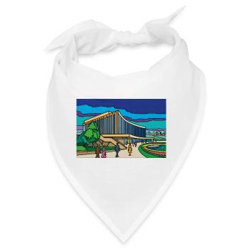 Platz des Vivid-Modernistischen Museums - Bandana - Weiß - Vorne