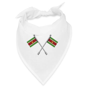 Surinam-Flagge - Bandana - Weiß - Vorne