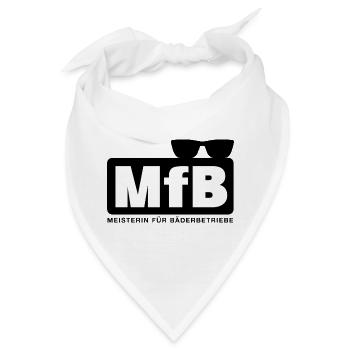 MfB Meisterin für Bäderbetriebe Sonnenbrille - Bandana - Weiß - Vorne