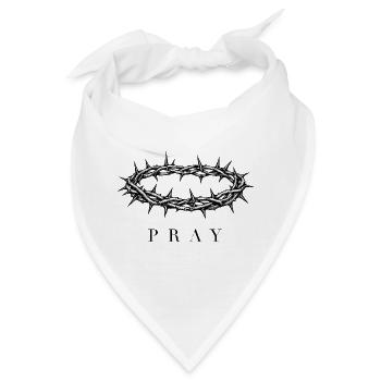Dornenkrone – Jesus Christus - Bandana - Weiß - Vorne