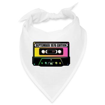 50. Geburtstag September 1976, Musik - Bandana - Weiß - Vorne