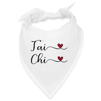 Tai Chi Herz - Bandana - Weiß - Vorne
