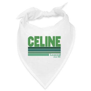 Céline-grüne Legende - Bandana - Weiß - Vorne