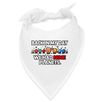 Neun Planeten - Bandana - Weiß - Vorne