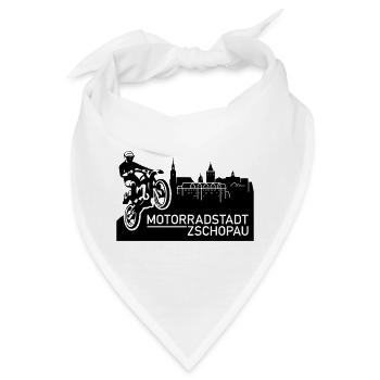 Motorradstadt Zschopau (Farbe änderbar) - Bandana - Weiß - Vorne