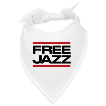 Free Jazz fettes Logo - Bandana - Weiß - Vorne