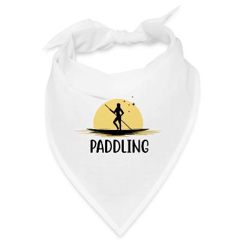 kajak paddeln paddling kanu paddel boot - Bandana - Weiß - Vorne
