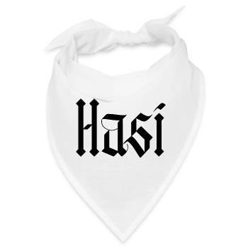 hasi / gothik stil  - Bandana - Weiß - Vorne
