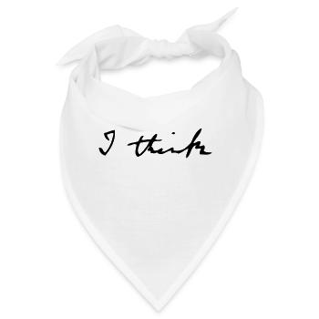 I think - Bandana - Weiß - Vorne