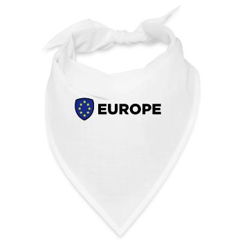 Die Unionsflagge von Europa - Bandana - Weiß - Vorne