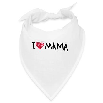 i_love_mama - Bandana - Weiß - Vorne