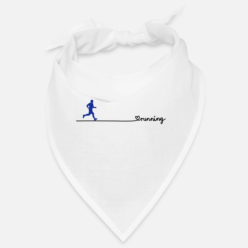 love running - Bandana - Weiß