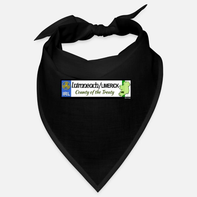 LIMERICK, IRELAND: licence plate tag style decal Bandana