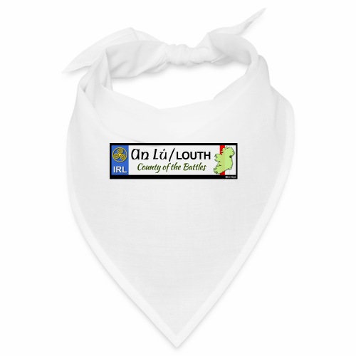 CO. LOUTH, IRELAND: licence plate tag style decal - Bandana