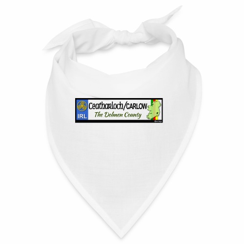CARLOW, IRELAND: licence plate tag style decal - Bandana