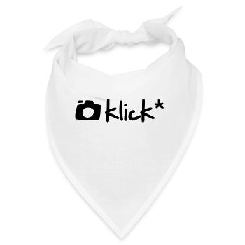 KLICK - T-Shirt für Fotografen - Bandana - Weiß - Vorne