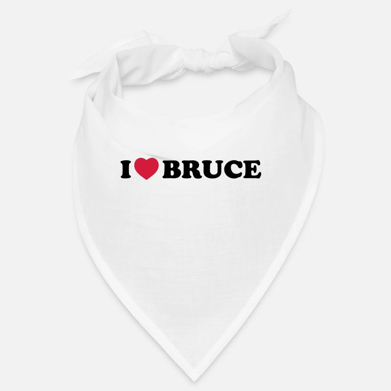I love bruce - Bandana - blanc