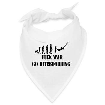 Kiteboard,Kiteboard,K,Kite,Kiteboarding,Meer,Board - Bandana - Weiß - Vorne