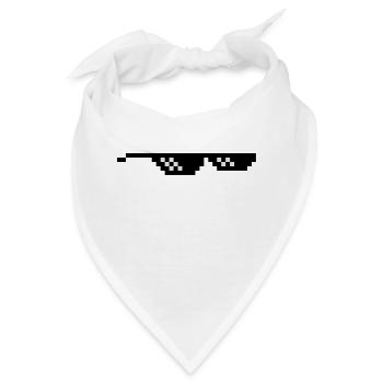 geek brille pixel internet meme spaß - Bandana - Weiß - Vorne