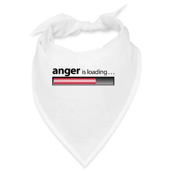 Meine Wut steigt - mein Zorn steigt - Bandana - Weiß - Vorne