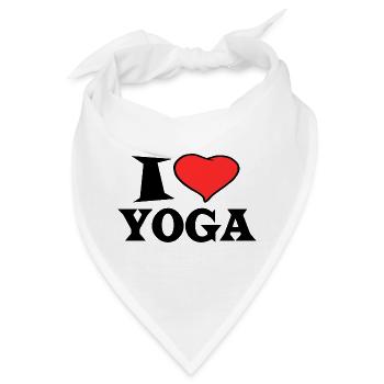 I love Yoga - I Love Yoga - Bandana - Weiß - Vorne