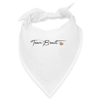 Team Braut - Bandana - Weiß - Vorne