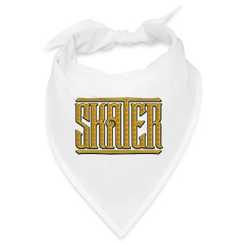 SK8R | Skate | Skateboard | Skater - Bandana - Weiß - Vorne