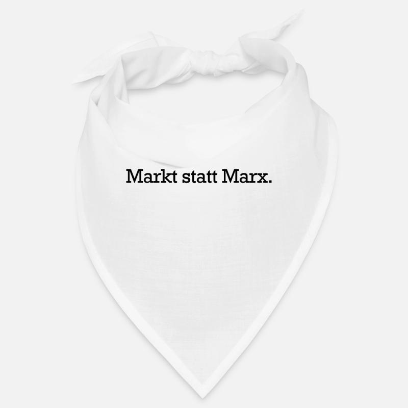Markt statt Marx. - Bandana - Weiß