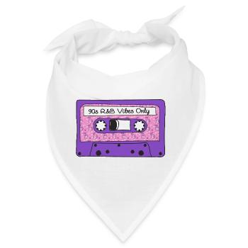 90er Jahre R&B Vibes nur Band Kassette Memphis Grafik - Bandana - Weiß - Vorne