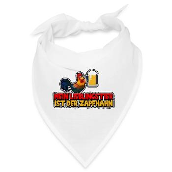 Mein Lieblingstier ist der Zapfhahn - Bandana - Weiß - Vorne