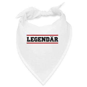 Legendär - Bandana - Weiß - Vorne