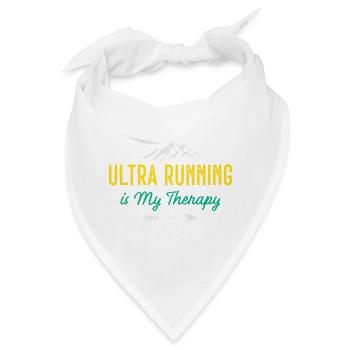 Ultra Running ist meine Therapie - Bandana - Weiß - Vorne