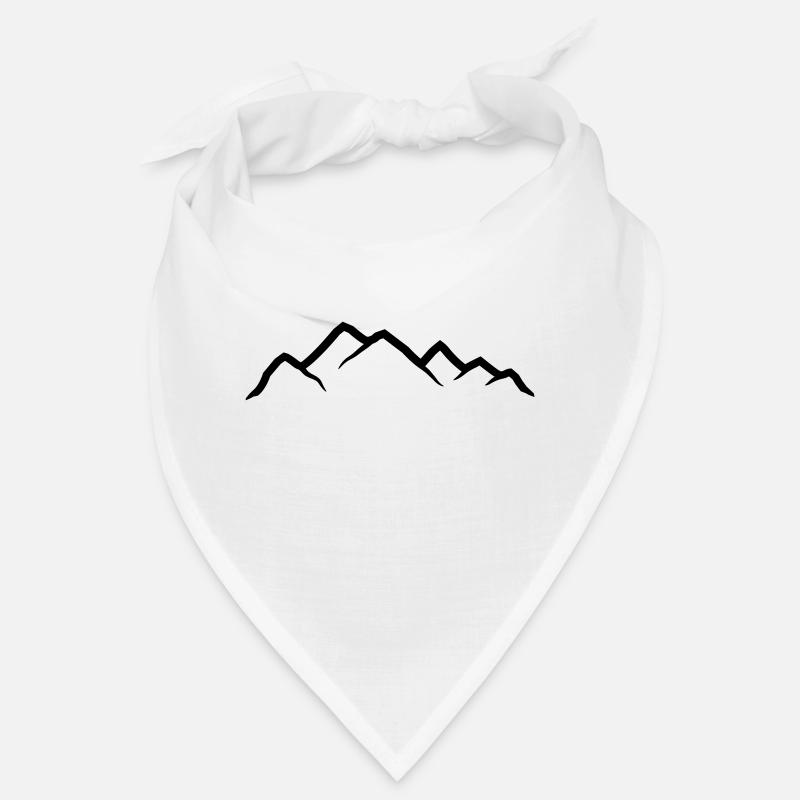 Escalade de silhouette de montagne Bandana