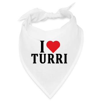 T-Shirt Io amo Turri T-Shirt Sardinien - Bandana - Weiß - Vorne