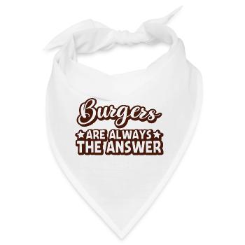 Burger Liebe Grafik - Bandana - Weiß - Vorne