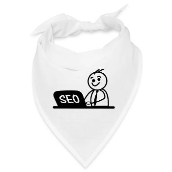 Arbeit Laptop SEO - Bandana - Weiß - Vorne